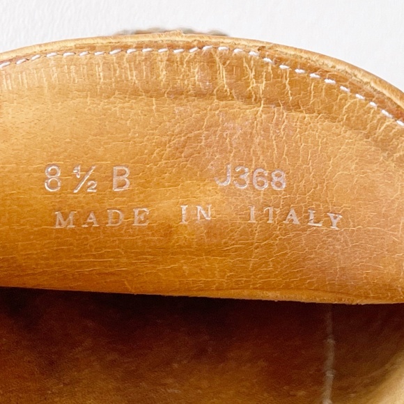 Vintage Coach Loafer Shoe Flat Leather Casual Classic Preppy Minimalist Tan 8.5 - Picture 10 of 11